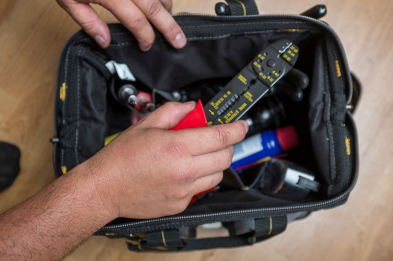tools in tool bag